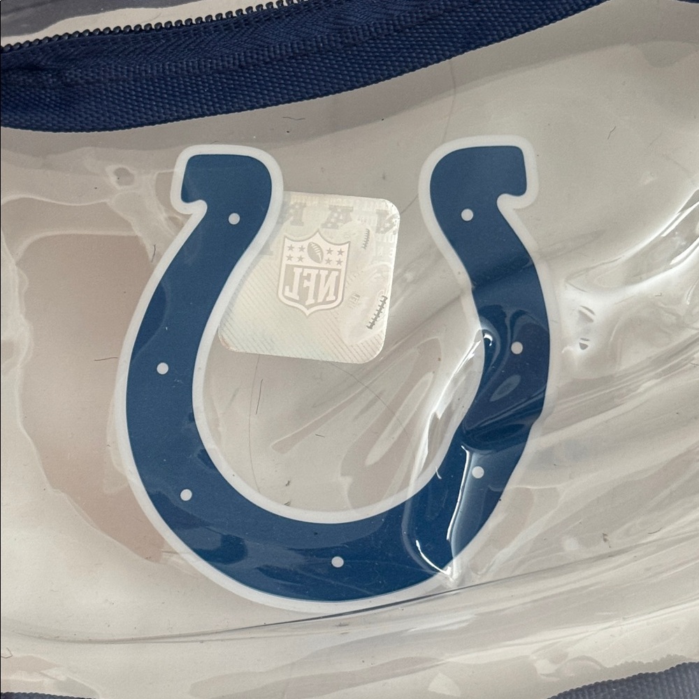 NFL Indianapolis Colts clear belt bag fanny pack game day fan mens women’s - Picture 2 of 4